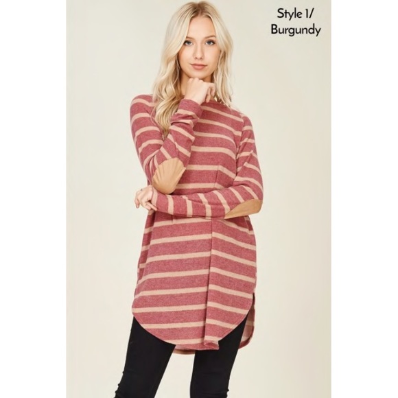 HP 🎉 • Elbow Patch Side Slit Tunic - Picture 3 of 5